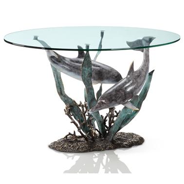 80267 Dolphin Duet Coffee Table