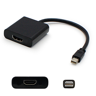Add-onputer Peripherals L MDP2HDMIB-5PK Mdp To Hdmi Male to Female Black Adapter Pack Of 5 Add-onputer Peripherals L MDP2HDMIB-5PK Mdp To Hdmi Male to Female Black Adapter Pack Of 5