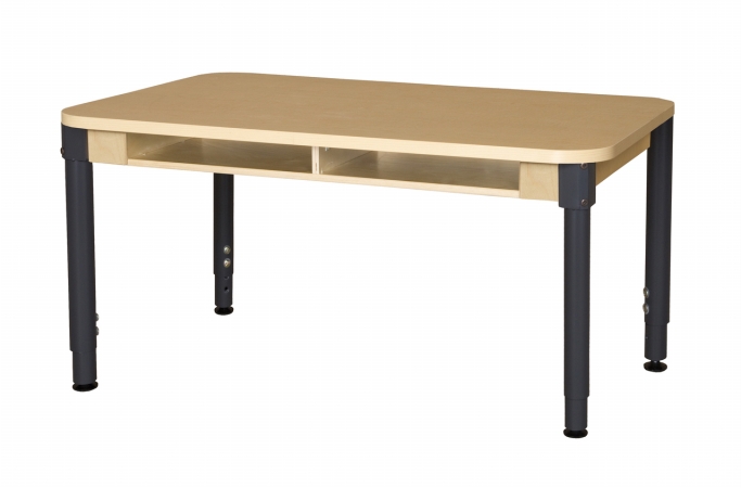 1848dskhpla1829 Two Seat Desk With 18 - 29 In. Adjustable Legs