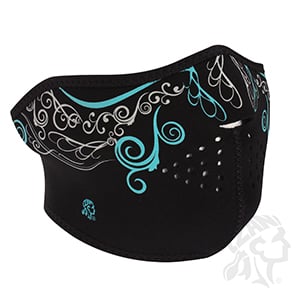 Half Mask, Neoprene - Glow In The Dark, Venetian