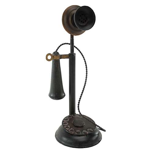 5726 Graham Metal Telephone, Black