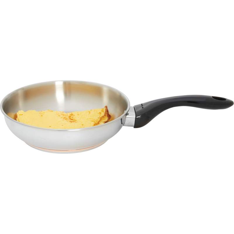 Ktop5c T304 Stainless Steel Omelet Pan With Thermal Copper Disk