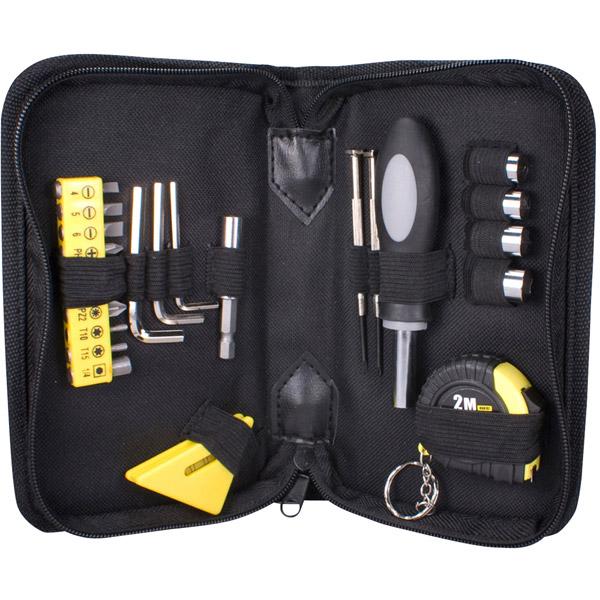 23-piece Technicians Tool Kit With Level And Tape Measure
