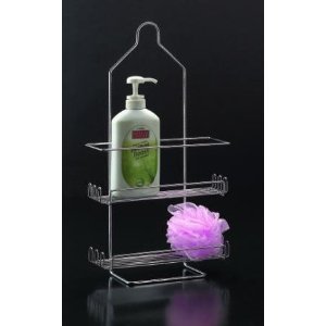 Ybmhome 1830-10 Two Tier Deluxe Shower Caddy With Shelves Beige