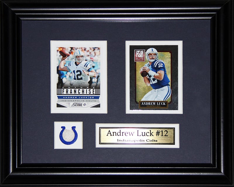 Luck_cards Andrew Luck Indianapolis Colts 2 Card Frame