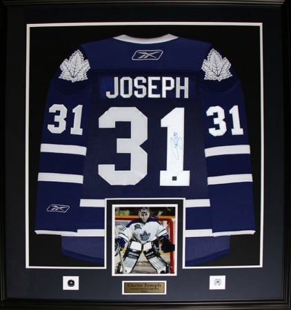 Curtisjoseph_jersey_frame Curtis Joseph Toronto Maple Leafs Signed Jersey Frame