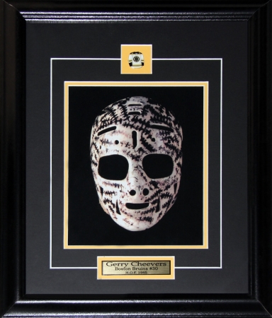 Cheevers_8x10_mask Gerry Cheevers Boston Bruins Goalie Mask 8x10 Frame