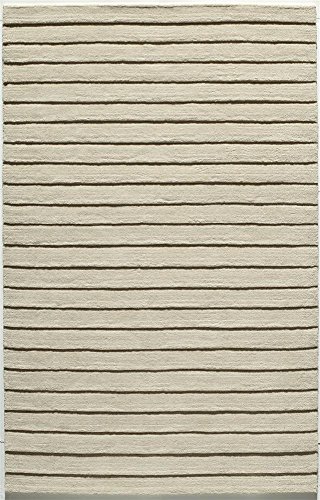 28649 Metro Indian Hand Tufted Rug, Ivory - 2 Ft. 3 In. X 3 Ft. 9 In.