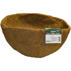 721082 06556 4 Round Replacement Coco Liner With Soil Moist Mat, Brown - 22 In.