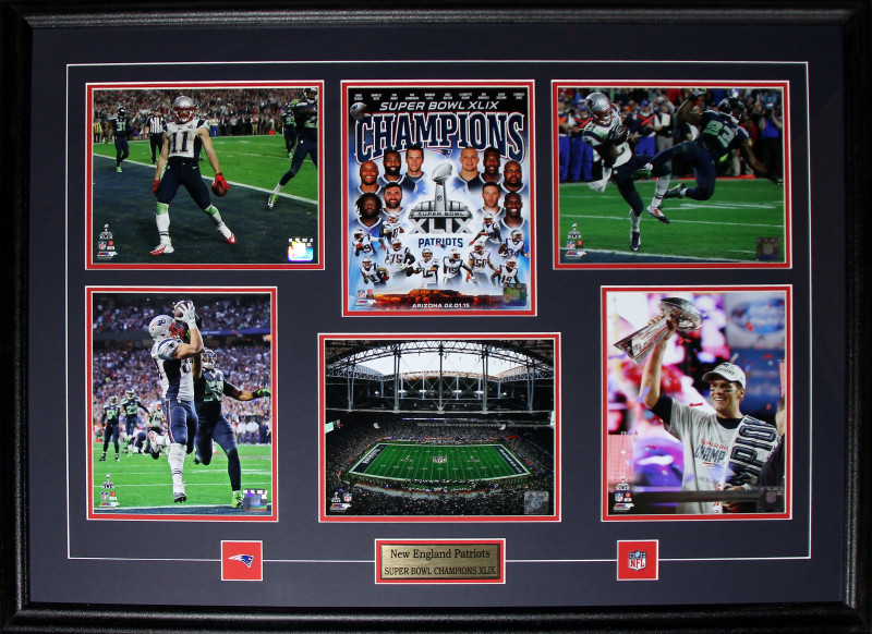 Patriots_6photo_xlix New England Patriots Superbowl Xlix 6 Photograph Frame