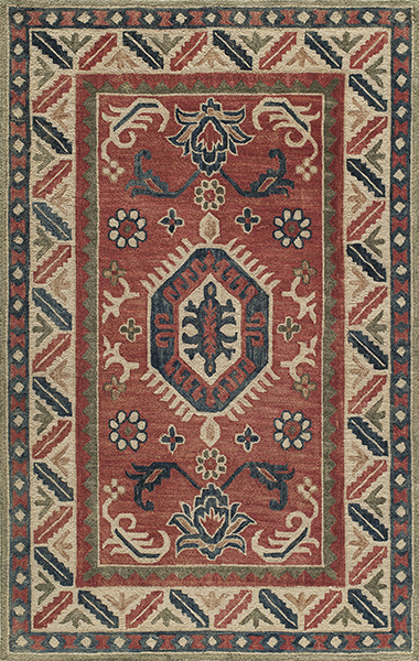 27147 Tangier Indian Hand Tufted Rug, Ivory - 3 Ft. 6 In. X 5 Ft. 6 In.