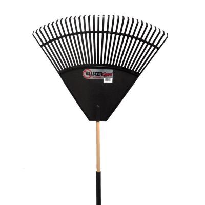 2860 Black Poly With Foam Blister Guard Leaf Rake, 32 In.