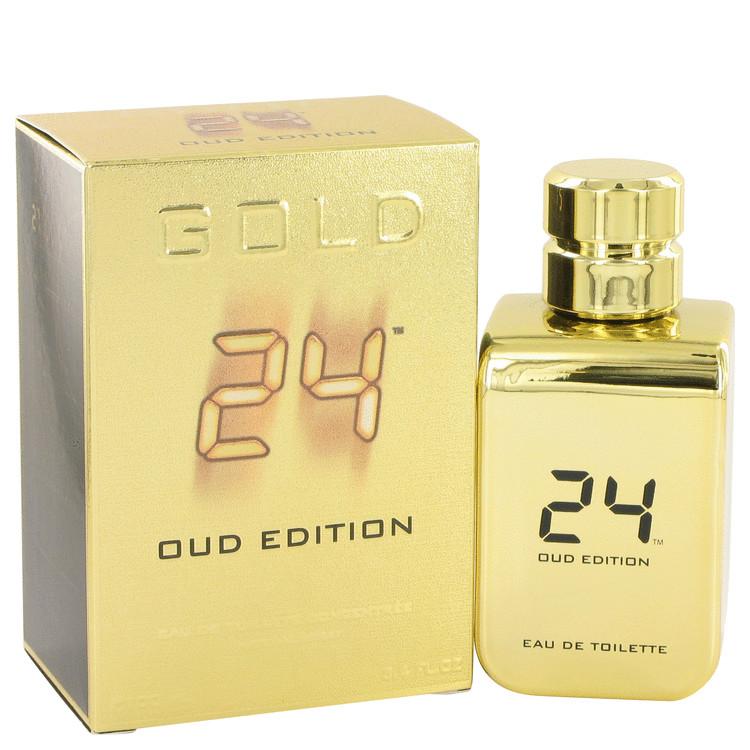 515799 24 Gold Oud Edition - Eau De Toilette Concentree Spray 3.4 Oz.