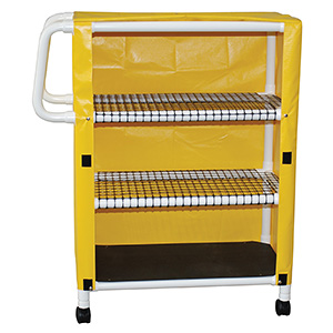 Woodtone 4-shelf Utility & Linen Cart With Mesh