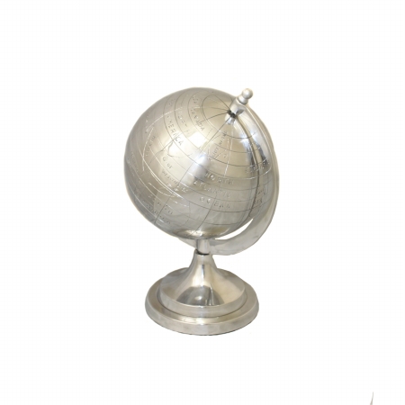 7739962 Global Appeal Aluminum Decorative 13 In. Tabletop Globe