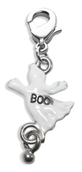 3258s Ghost Charm Dangle, Silver