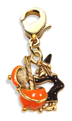 3424g Witch Charm Dangle, Gold