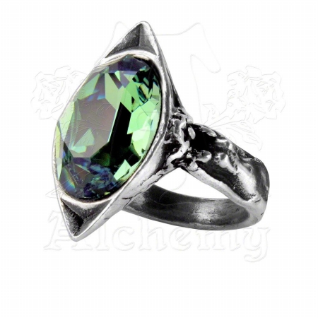 R120t Absinthe Fairy Spirit Crystal Ring, T - 9.5