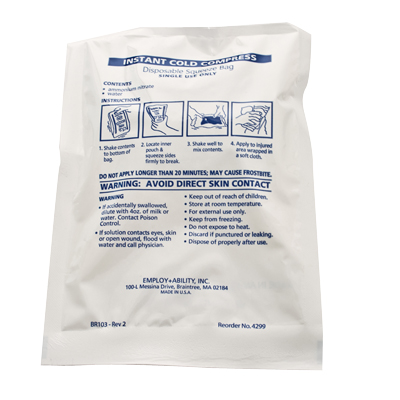 11-1020 Instant Cold Compress, Standard 6 X 9 In.