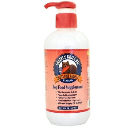 835953001060 Grizzly Pet Krill Oil For Dogs - 8 Oz.