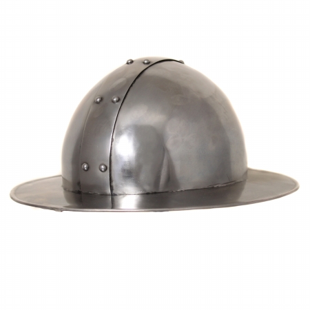 8880626 Antique Replica Medieval Infantry Steel Kettle Hat Helmet