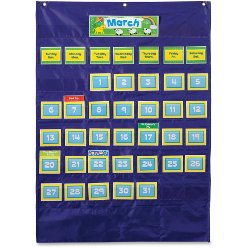 Cdp158156 Deluxe Calendar Pocket Chart - Ages 4-11