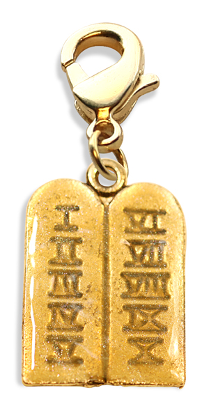 1063g Ten Commandments Charm Dangle In Gold