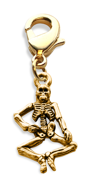 1184g Skeleton Charm Dangle In Gold