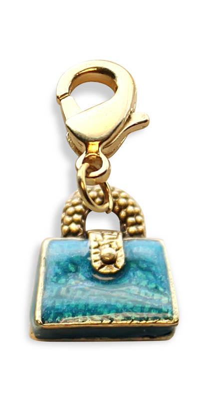 1850g Purse Charm Dangle In Gold