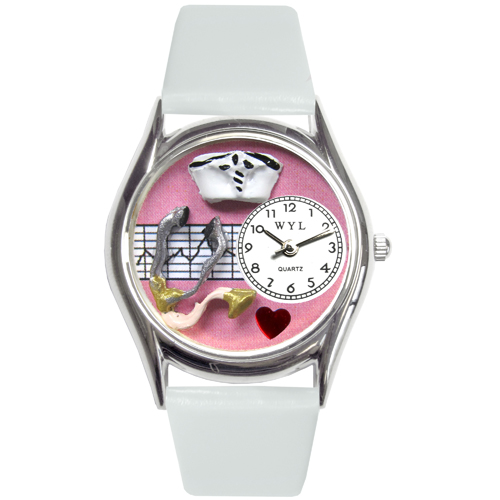 S-0620047 Nurse Pink Watch Small In Silver