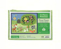Cb9780735335097 Forest Friends Pouch Puzzle - 12 Pieces