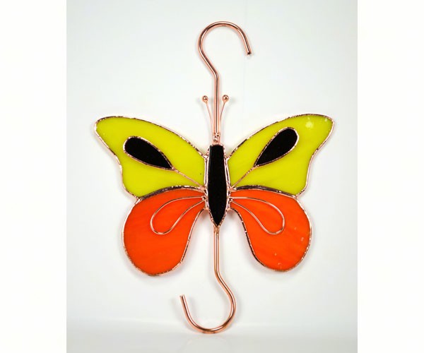 Ge158 Orange & Yellow Butterfly Hook