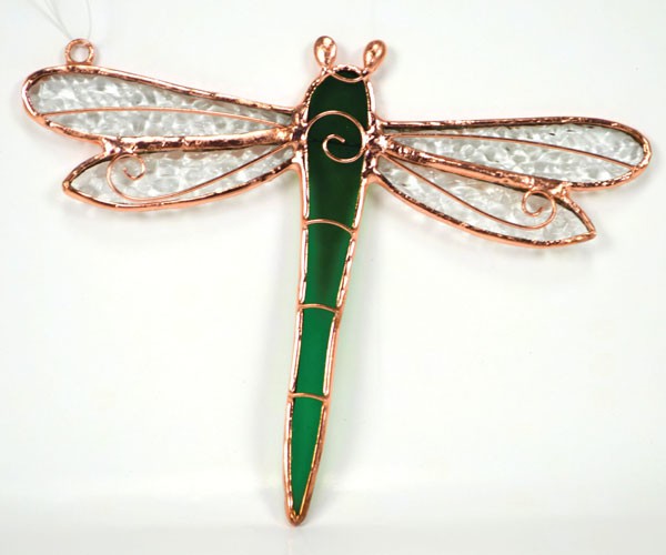Ge143 Green Dragonfly Sun Catcher