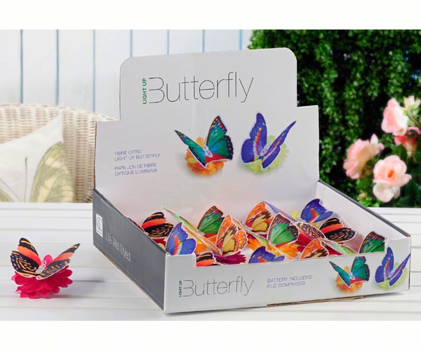 Giftcraft Gift467684 Led Lighted Butterfly Tea-lite With Display