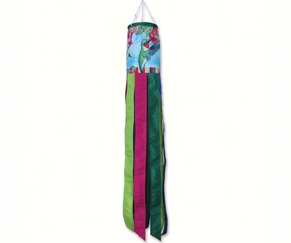 Pd78752 Hummingbirds With Paisley Windsock