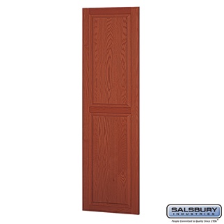 24 In. Deep Solid Medium Oak Executive Wood Locker Side Panel