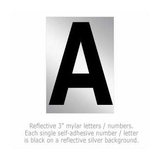 Salsburyindustries 1215-a 3 In. Reflective Letter - A