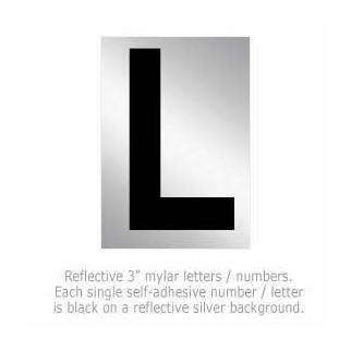 Salsburyindustries 1215-l 3 In. Reflective Letter - L
