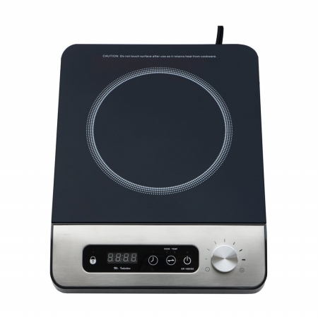 Sr-1884ss 1650w Induction Cooktop With Control Knob, Black