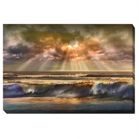 1624313g Waves Of Light Canvas Giclee - 16 In.