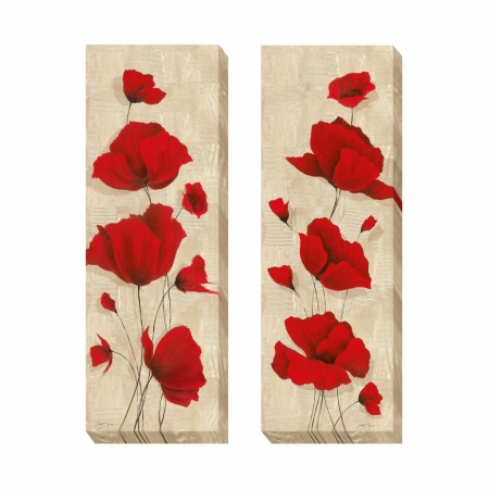0824337g Favorite Blossoms Canvas Set - 8 In.