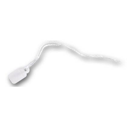 10-072-9 White Jewelry Tag With White String, 0.88 X 0.5 In.