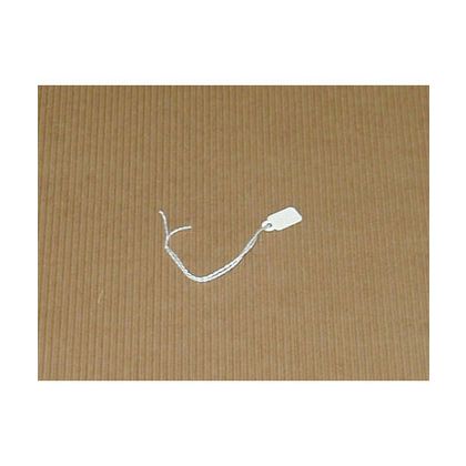 10-075-34 White Jewelry Tag With Burgundy String, 0.81 X 0.44 In.