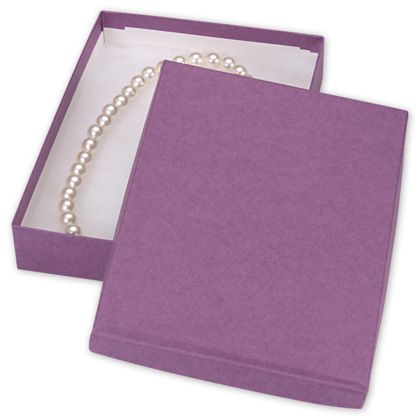 52-070501-14 7 X 5 X 1.25 In. Kraft Jewelry Boxes, Purple