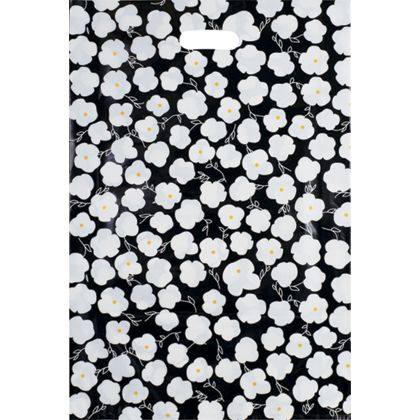 55-14321-mrtn Martine Frosted High Density Merchandise Bags, Black & White