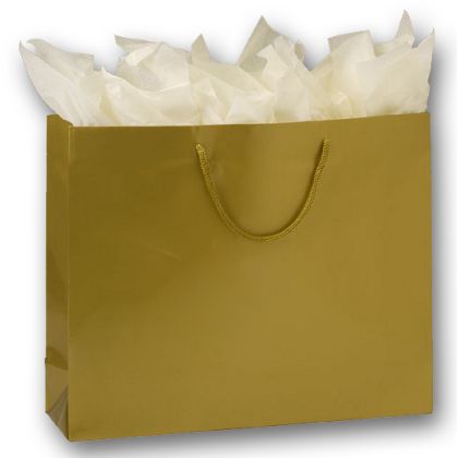 13 X 16 X 4.75 In. Matte Laminated Euro-shoppers, Gold