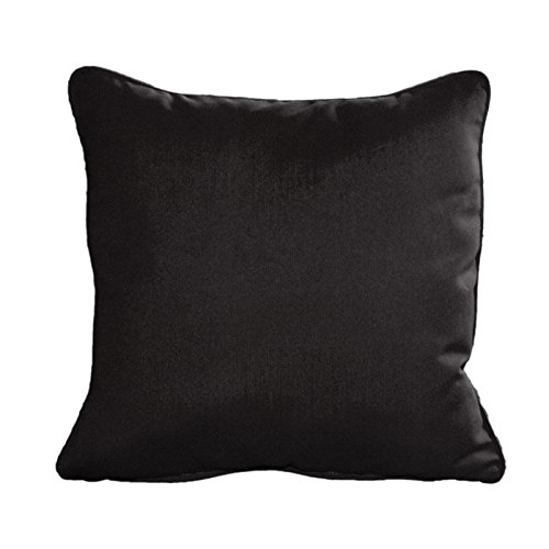 UNPU2020B1032 Sunbrella Designer 20 in. Decorative Pillows, 2 Piece - Canvas Black