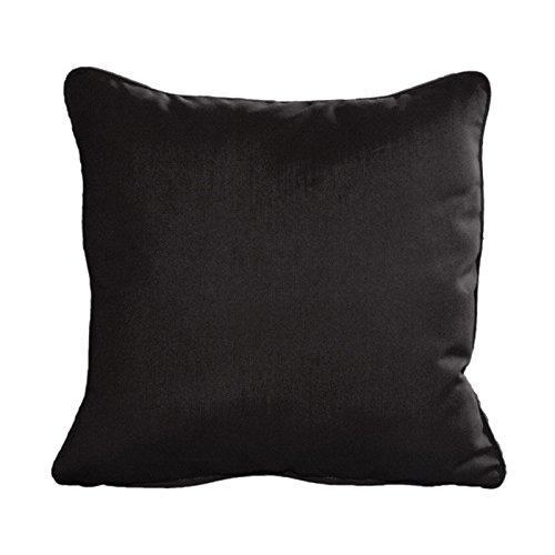Unpu1515b1032 Sunbrella Designer 15 In. Decorative Pillows, 2 Piece - Canvas Black