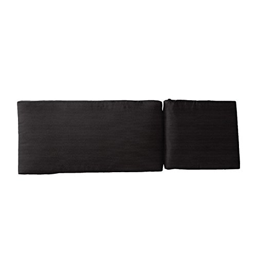 Unpu2374b1032 Sunbrella Designer Chaise Lounge Cushions - Knife Edge, 2 Piece - Canvas Black