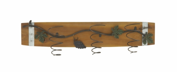 UPC 758647852178 product image for Benzara 85217 Vine Creeper Design Wood Metal Wall Wine Holder | upcitemdb.com